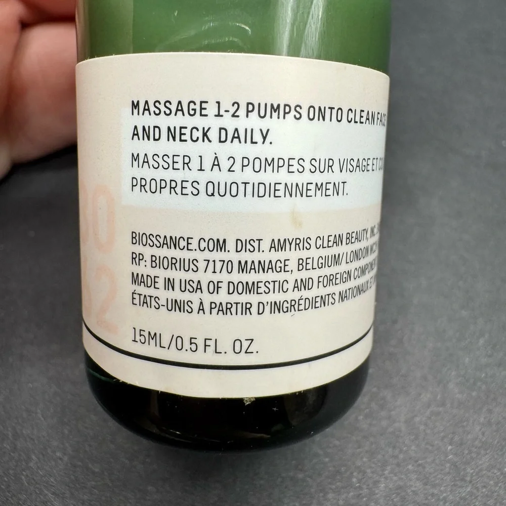 NWT Biossance Squalane + Vitamin C Dark Spot Serum - 0.5 fl oz